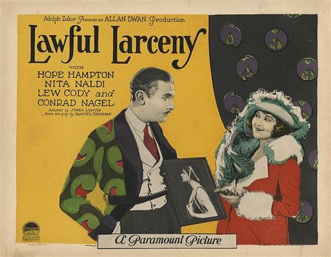  The Lawful Larceny - A tale of ambition, deception, and the captivating presence of Conrad Nagel!